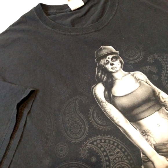 Fruit‎ of the Loom Dia De Los Muertos Graphic T-shirt size 2XL. - Picture 1 of 6